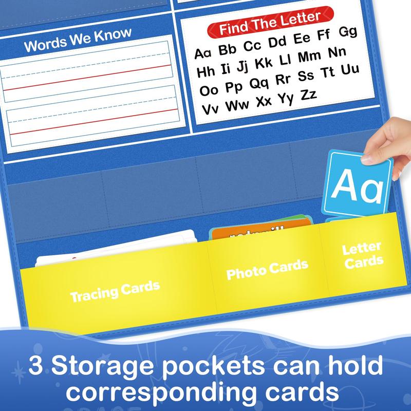 VELENA Alphabet Learning Pocket Chart