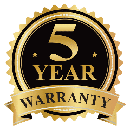 5 Year Warranty