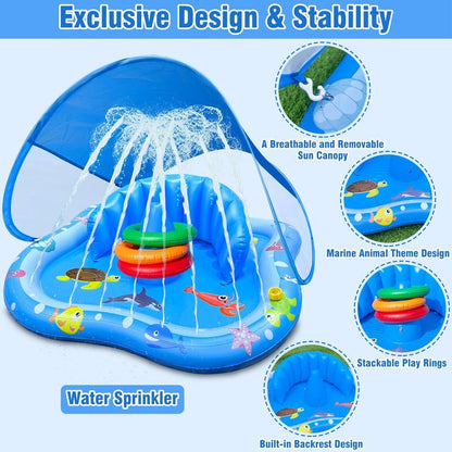 VELENA Baby Play Mat with Sprinkler